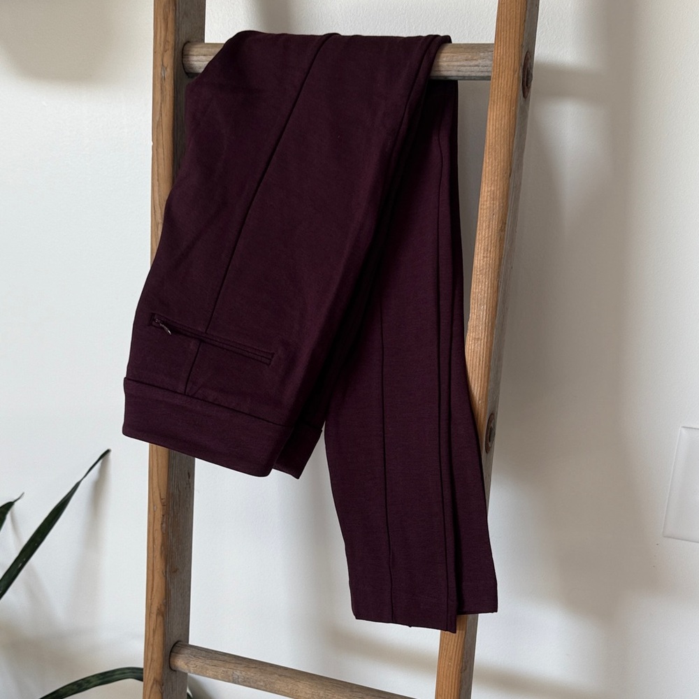 LOFT Burgundy Skinny tailored Pants